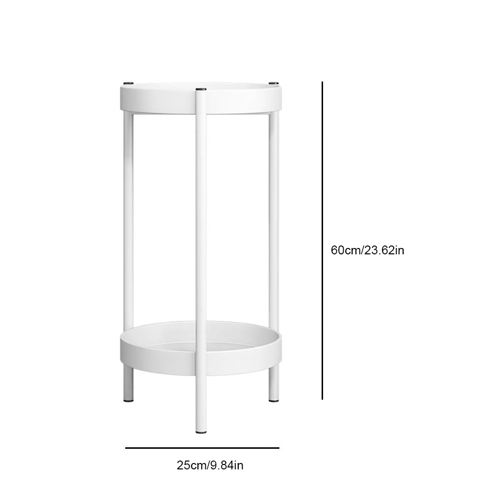 Plant Stand For Flowers Metal Storage Shelf 2 Tier Flower Shelf Planter Rack Indoor Display Stand Pot Rack Organizer Shelves