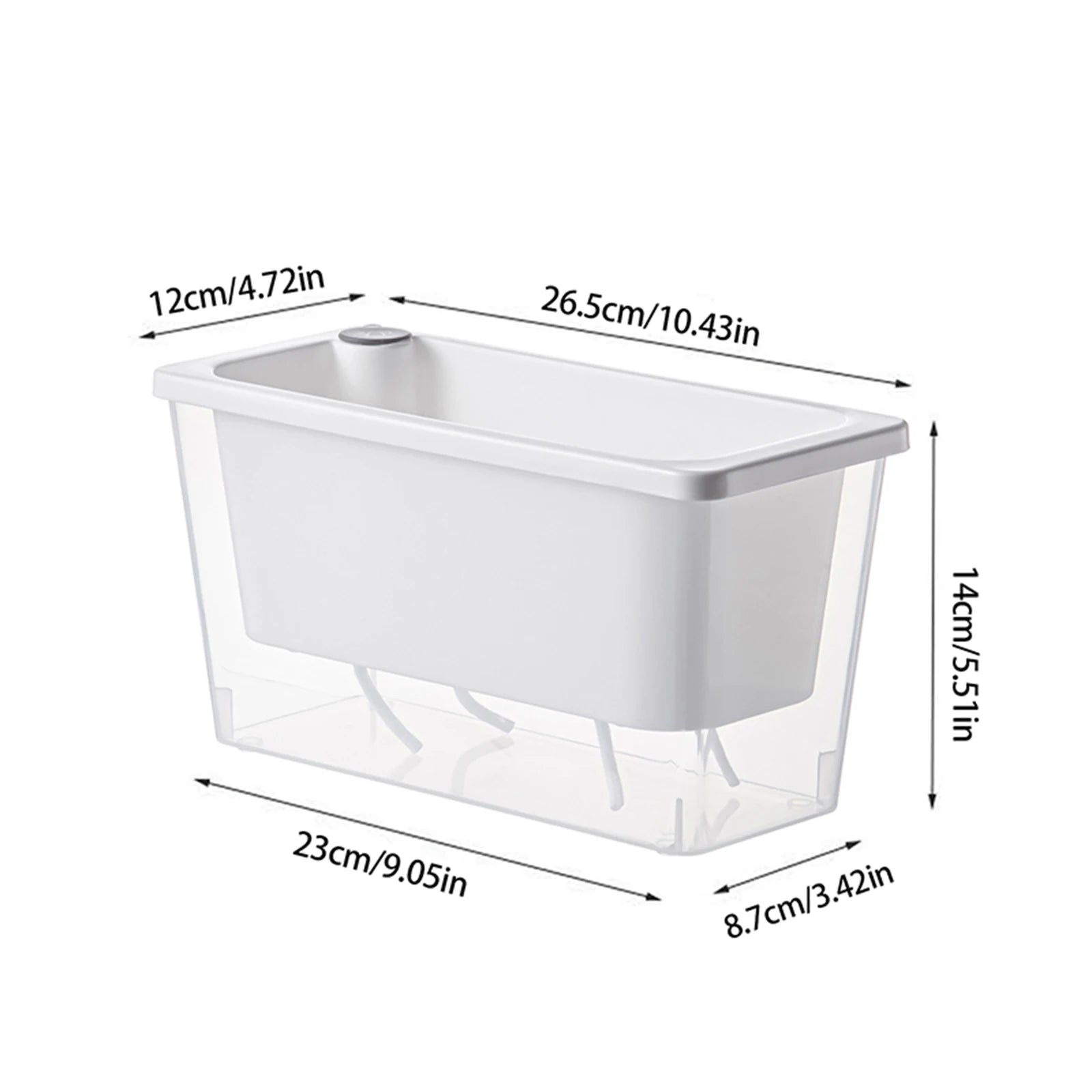 Self Watering Planter Flowerpot Indoor Succulent Hydroponic Plants Window Planter Box Bottom Watering Pots Indoor Flower Pot