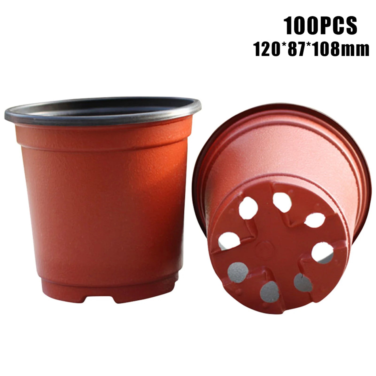 50/100pcs Seeding Nursery Pot Soft Plant Nursery Pots Flowerpot Plastic Grow Box Home Garden Planting Accessories 9-14cm