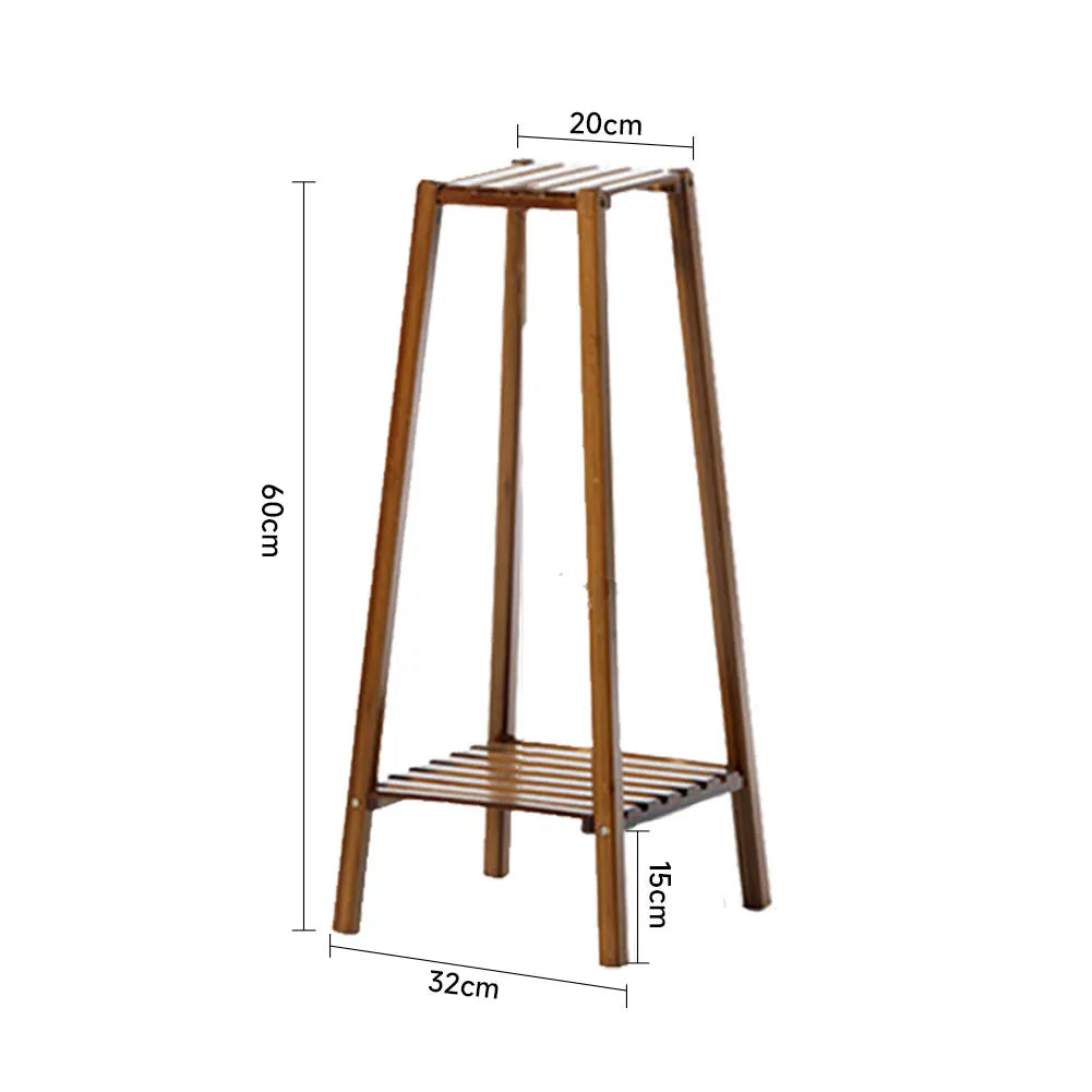 【Breeins】Vintage Tiered Indoor Plant Stand Solid Wood Display Shelf Plants Storage Decoration Home Office Outdoor