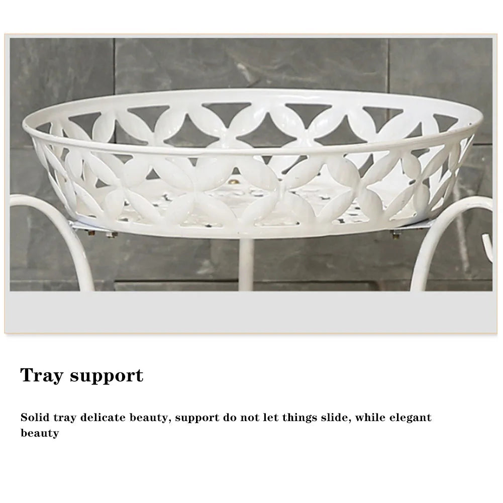 【Lifeideas】2 Tier Tall Vintage Metal Plant Stand