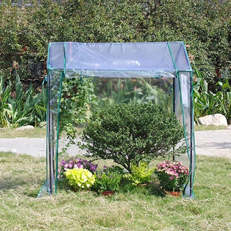 Portable Winter Greenhouse With Frost Proof Cover And Windproof Design For Balcony Plant Shelf Outdoor Garden Use With Rain