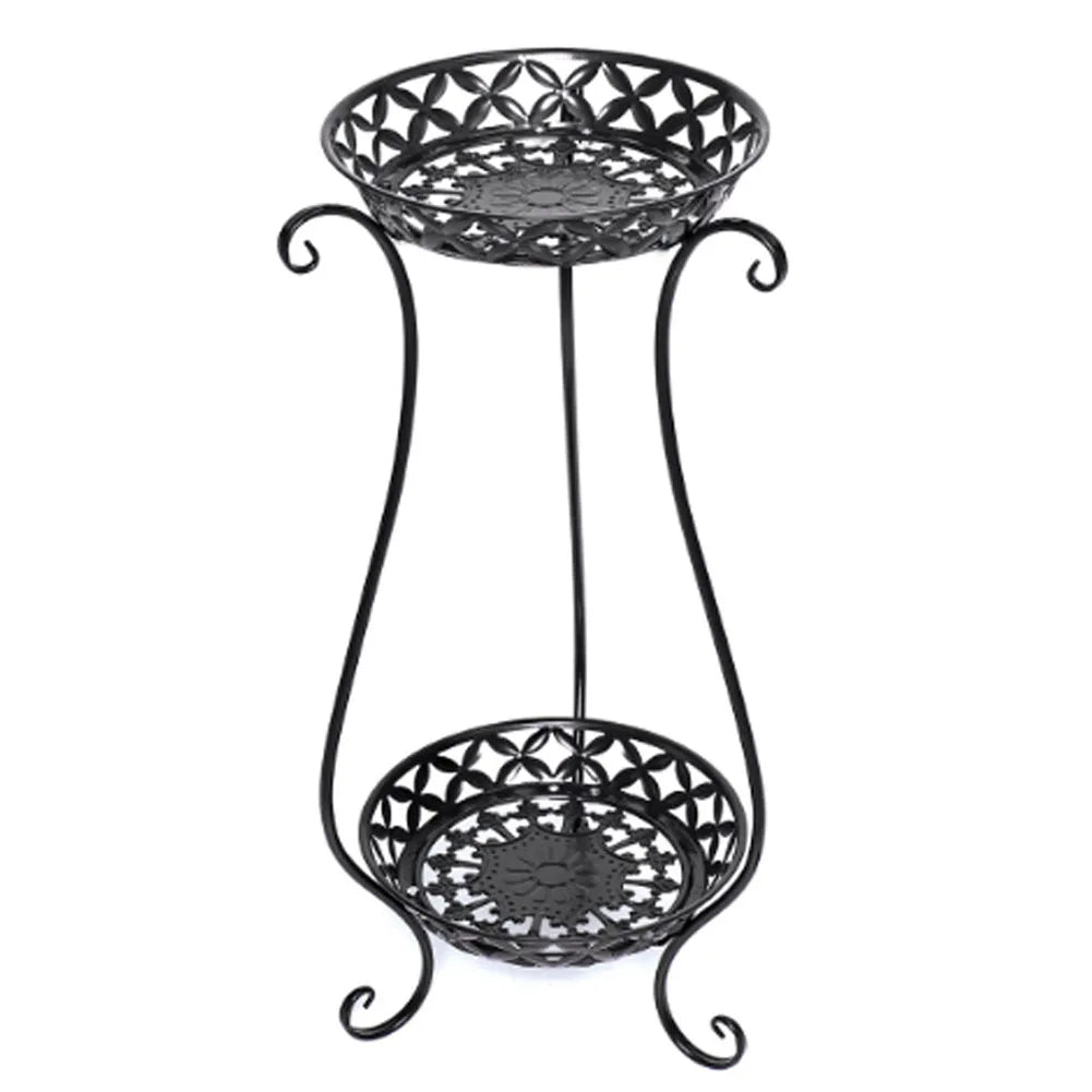 【Lifeideas】2 Tier Tall Vintage Metal Plant Stand