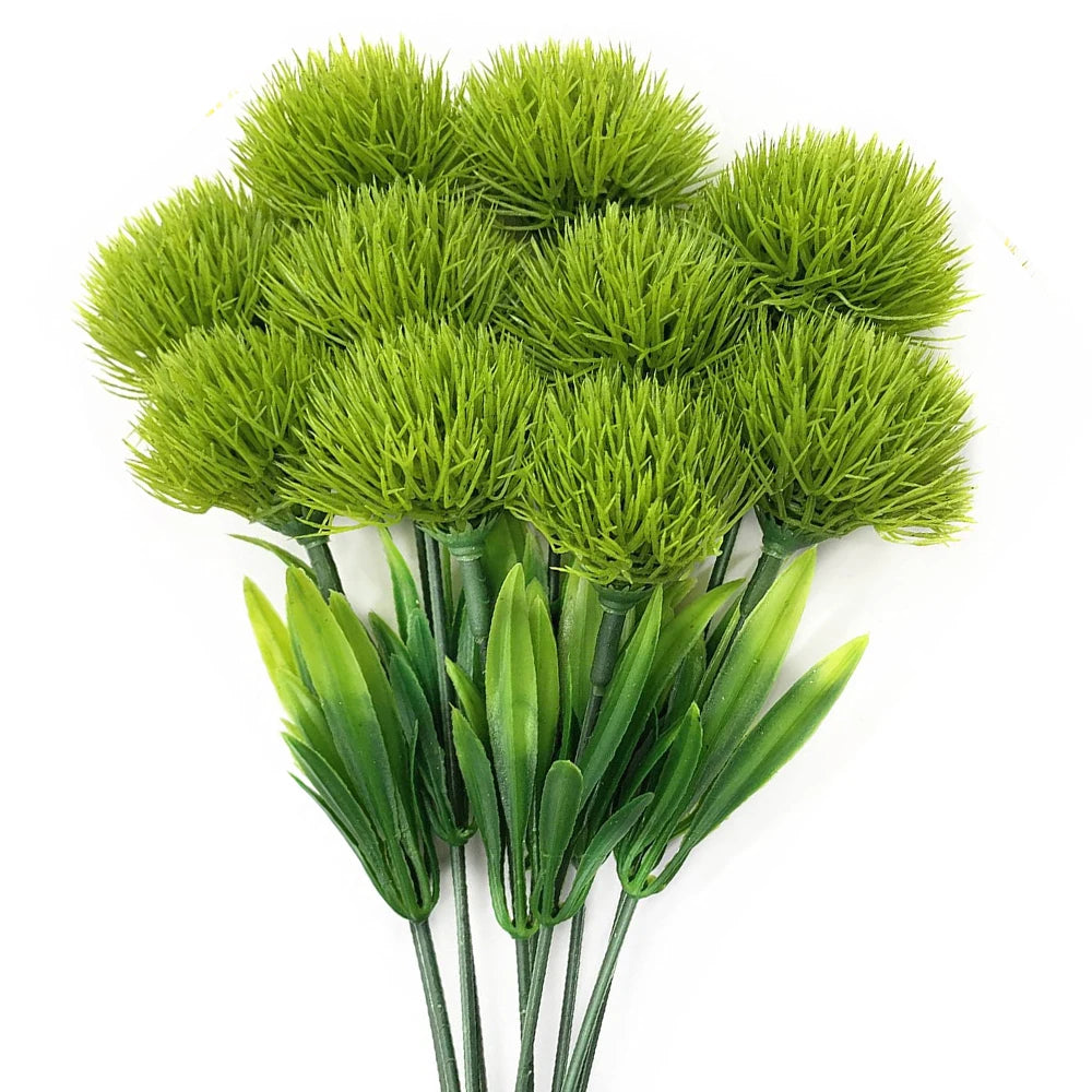 10PCS Mixed Artificial Dandelion Flowers Plastic Fake Flower Bouquet for Wedding Table Arrangement DIY Home Party Decoration
