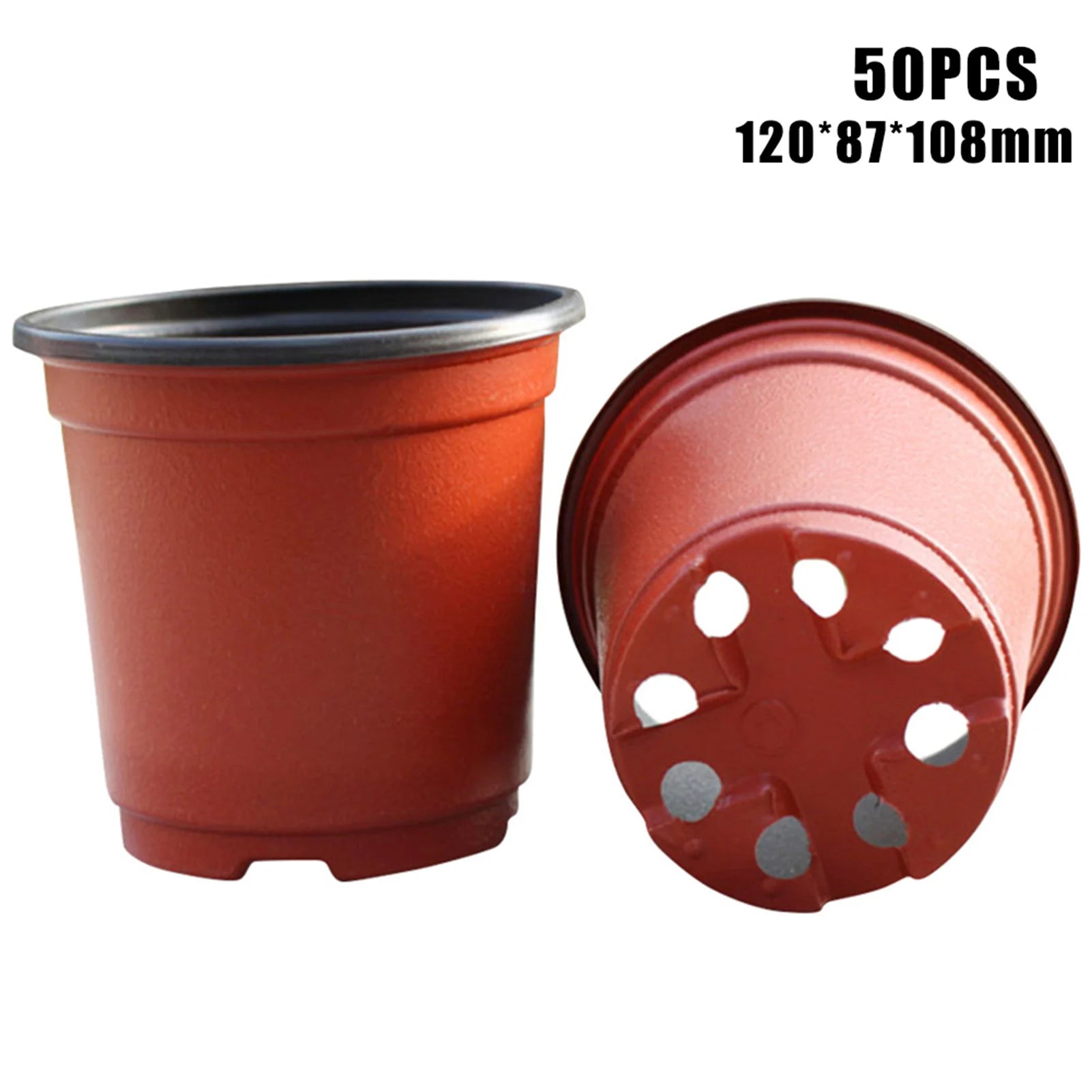 50/100pcs Seeding Nursery Pot Soft Plant Nursery Pots Flowerpot Plastic Grow Box Home Garden Planting Accessories 9-14cm