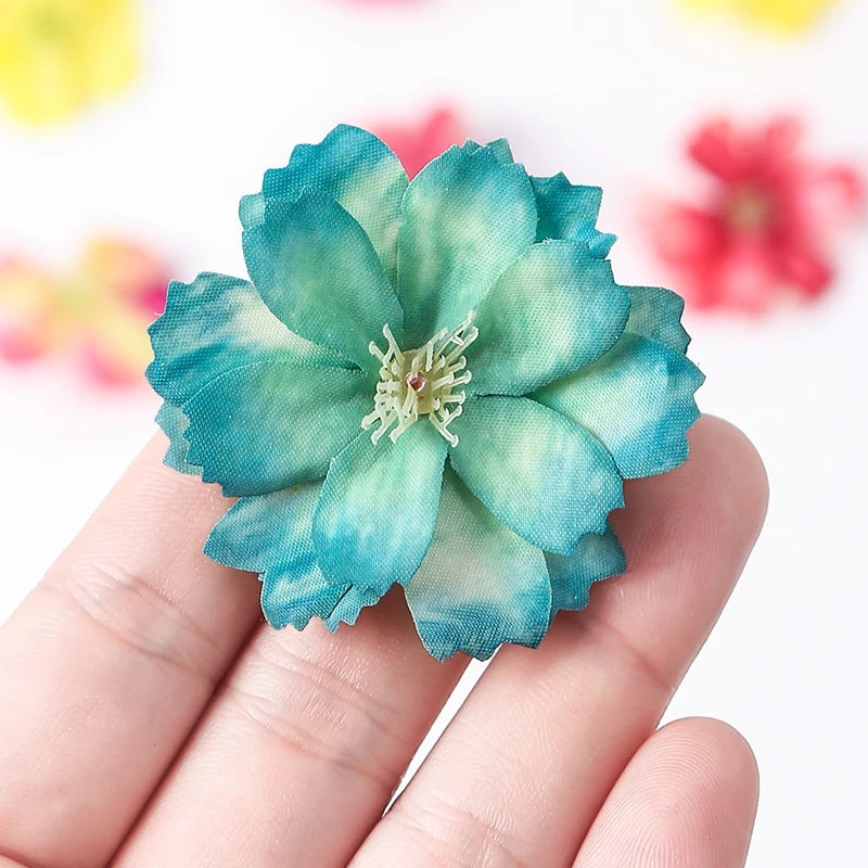 10/20/50Pcs Artificial Flowers Rose Head For Home Decor Fake Flower DIY Craft Wreath Accessories For Marriage Wedding Decoration