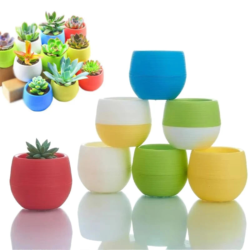 Succulent Plants Flower Pot Flower Pots Mini Desk Plants Succulents Pot Home Garden Decoration Nursery Pots Home Decor TMZ