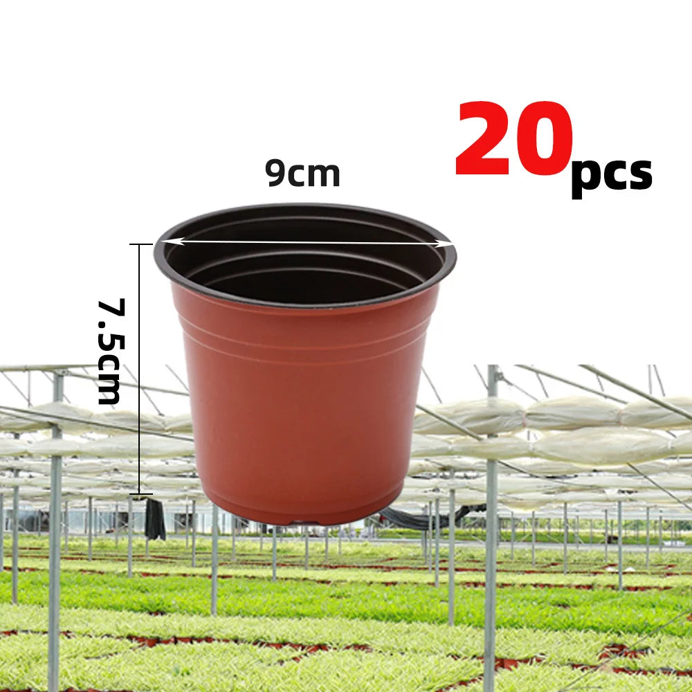 4 Size Plant Pot Garden Nursery Seed Starting Flowerpots Lightweight Succulent Seedling Tray Flower Vegetable Container Box