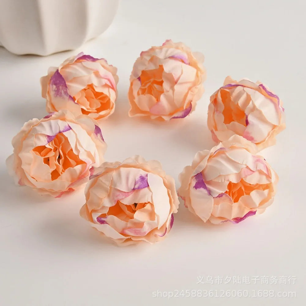 10/20Pcs Rose Artificial Flowers Heads for Home Decortion Party Wedding Decor Accessories Garden Crafts Manual Christmas Wreath