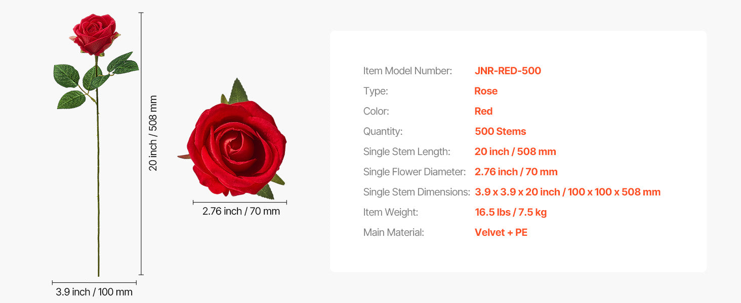 SucceBuy Artificial Flowers 60/120/500pcs Real Looking White Foam Fake Roses Bulk White/Red Faux Bridal Shower for DIY Wedding