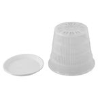 5pcs Clear Nursery Pots Garden Planting Pot Orchid Pot With Saucers Plastic Breathable Pot With Tray Repotting Pot With Holes