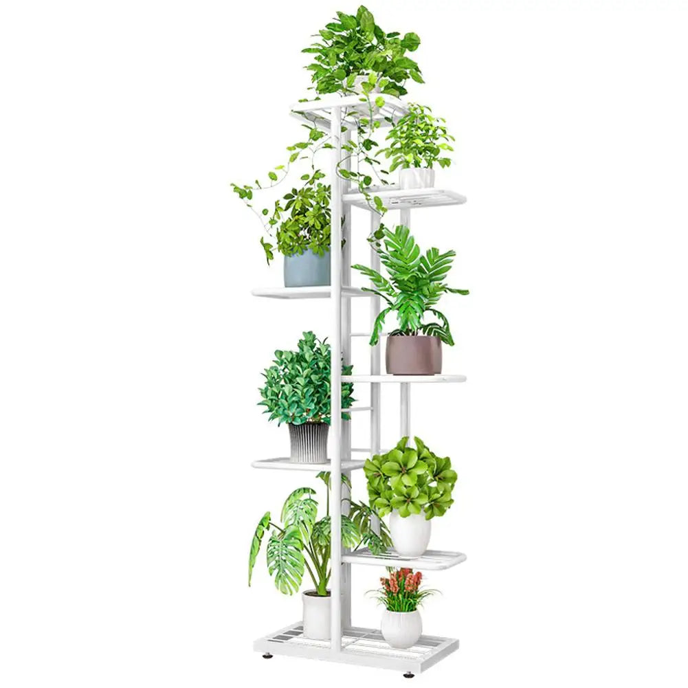 Multi Tiers Metal Plant Stand, Indoor Outdoor Plant Pot Holders Tiered Plant Shelf Flower Display Rack For Corner Balcony Patio