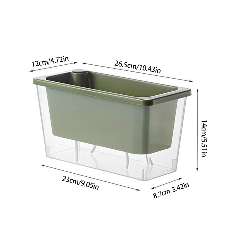 Self Watering Planter Flowerpot Indoor Succulent Hydroponic Plants Window Planter Box Bottom Watering Pots Indoor Flower Pot