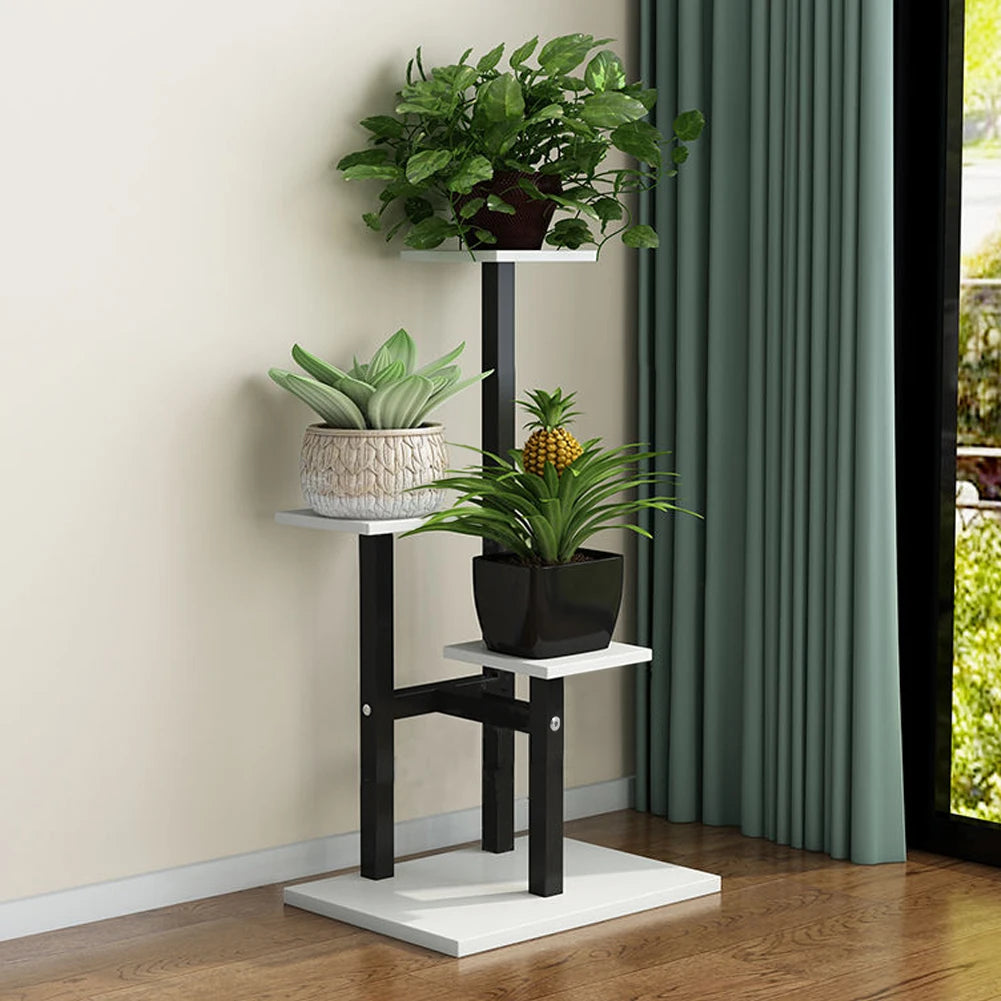 3-layer plant flower stand potted plant rack indoor balcony plant flower display stand simple home decoration