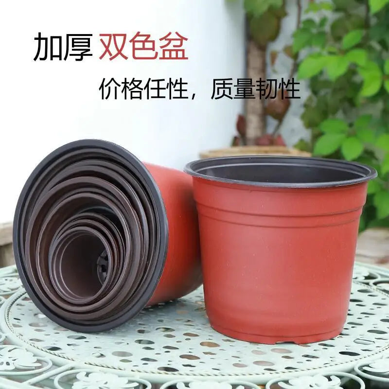 50/100pcs Seeding Nursery Pot Soft Plant Nursery Pots Flowerpot Plastic Grow Box Home Garden Planting Accessories 9-14cm