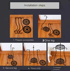 1 Pack, Elegant Double-Layered Metal Flower Rack Stand - Multi-Layer Floor Standing Plant Display with Modern European Style for