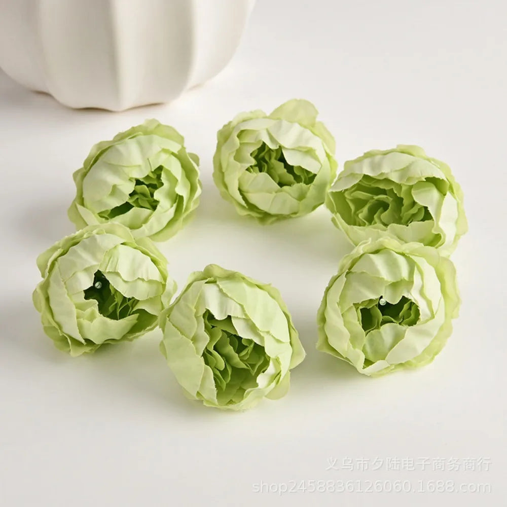 10/20Pcs Rose Artificial Flowers Heads for Home Decortion Party Wedding Decor Accessories Garden Crafts Manual Christmas Wreath