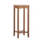 【Breeins】2-Tier Bamboo Plant Stand Classic Chinese Style Flower Stand Home Office Decoration Freestanding