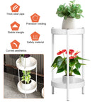 Plant Stand For Flowers Metal Storage Shelf 2 Tier Flower Shelf Planter Rack Indoor Display Stand Pot Rack Organizer Shelves