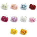 1/2Pcs Artificial Flowers Carnation 11CM Fake Flower For Home Decor Wedding Decoration Bride Craft Gifts Wreath Accessories
