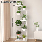 Plant Stand Stand For Flowers Wooden Shelf 5/6/8Layers Display Stand Storage Shelf Pot Rack Organizer Home Garden Decoration