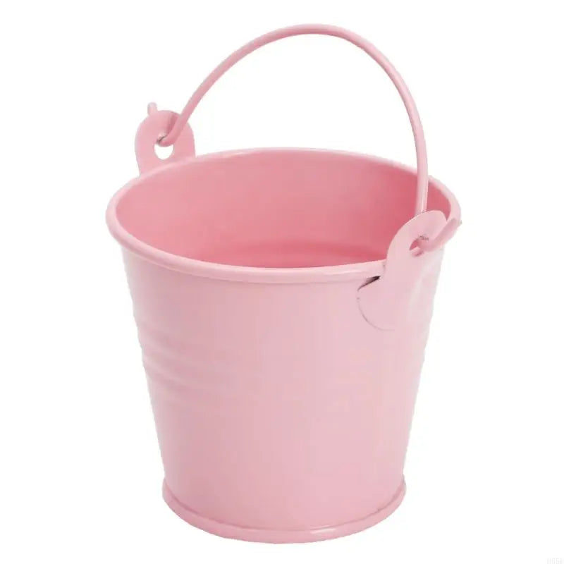 H55E Mini Flower Pot with Handle Round Mouth Small Plant Organization Pot