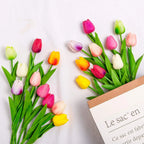 5/10/20Pcs Artificial Tulips Flowers Real Touch Latex Fake Flower Bouquet Wedding Party Home Decor DIY Bridal Bouquet