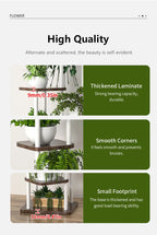 Plant Stand and Flower Stand Storage Shelf 4/5/6 Tier Flower Shelf Planter Rack Storage Organizer Display Indoor Garden Balcony