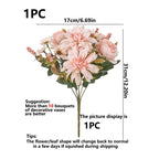 Artificial Flower Silk Hot sale Dahlia Rose daisy for Festival garden arch Wedding Bridal Bouquet Party Decoration Diy gift gard
