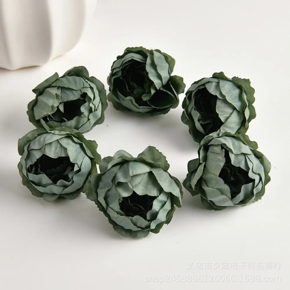 10/20Pcs Rose Artificial Flowers Heads for Home Decortion Party Wedding Decor Accessories Garden Crafts Manual Christmas Wreath