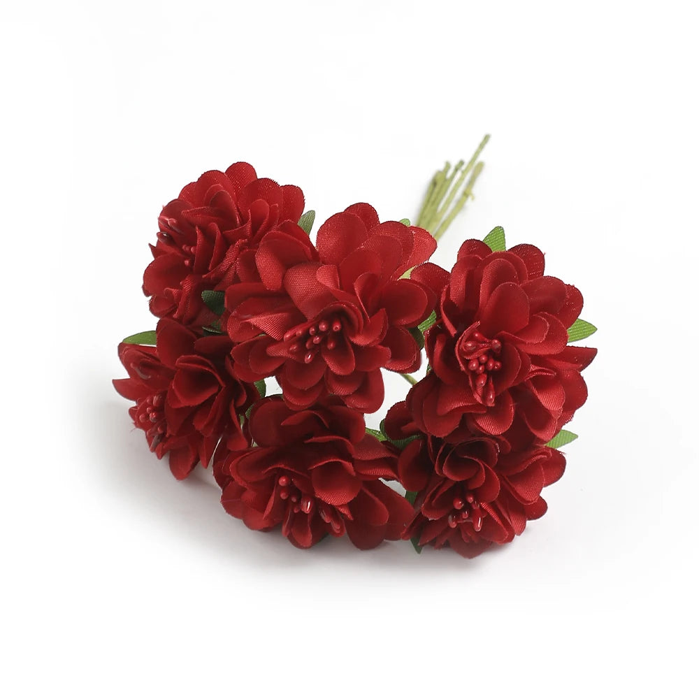 1/2Pcs Artificial Flowers Carnation 11CM Fake Flower For Home Decor Wedding Decoration Bride Craft Gifts Wreath Accessories