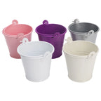 H55E Mini Flower Pot with Handle Round Mouth Small Plant Organization Pot