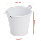 H55E Mini Flower Pot with Handle Round Mouth Small Plant Organization Pot