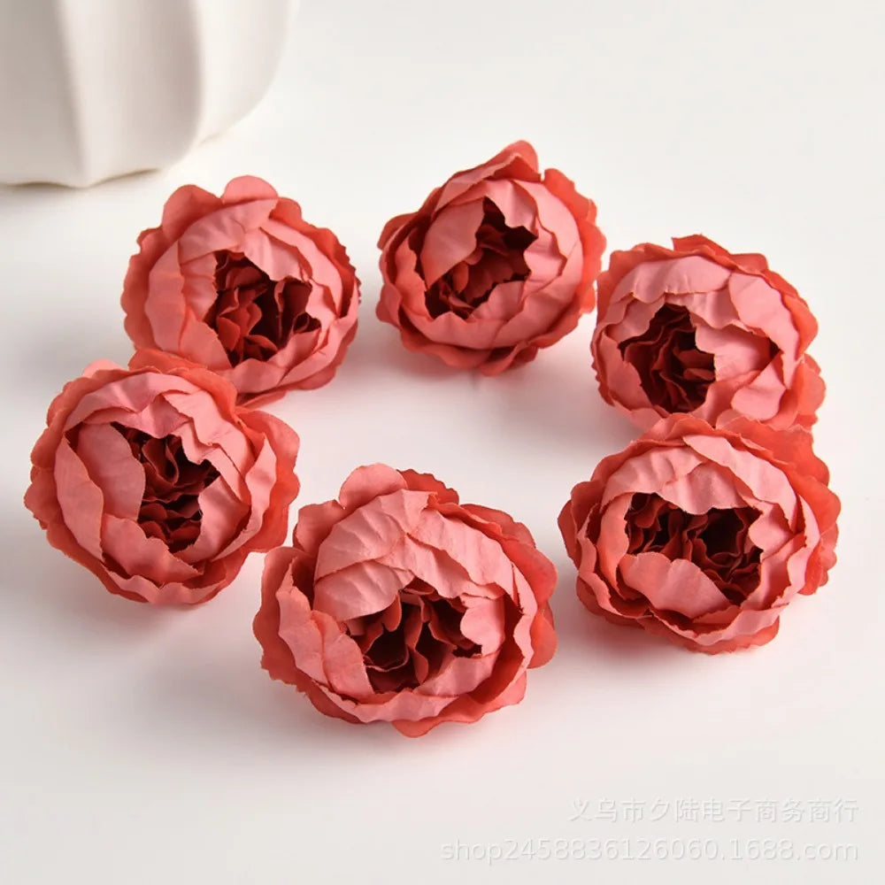 10/20Pcs Rose Artificial Flowers Heads for Home Decortion Party Wedding Decor Accessories Garden Crafts Manual Christmas Wreath