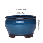 Ceramic Succulent Flower Pot Ceramic Plant Pots with Drainage Holes for Windowsills Shelves Gardens and Patios
