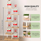 Plant Stand Stand For Flowers Wooden Shelf 5/6/8Layers Display Stand Storage Shelf Pot Rack Organizer Home Garden Decoration