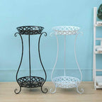 【Lifeideas】2 Tier Tall Vintage Metal Plant Stand