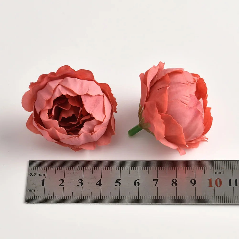 10/20Pcs Rose Artificial Flowers Heads for Home Decortion Party Wedding Decor Accessories Garden Crafts Manual Christmas Wreath