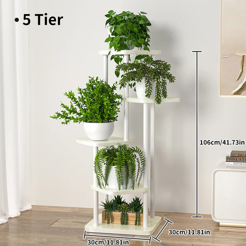 Plant Stand and Flower Stand Storage Shelf 4/5/6 Tier Flower Shelf Planter Rack Storage Organizer Display Indoor Garden Balcony