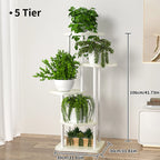 Plant Stand and Flower Stand Storage Shelf 4/5/6 Tier Flower Shelf Planter Rack Storage Organizer Display Indoor Garden Balcony