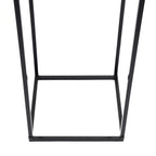 2PCS Black Plant Stand Metal Square Flower Holder Durable Rack Patio Garden For Living Room Decor