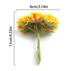 1/2Pcs Artificial Flowers Carnation 11CM Fake Flower For Home Decor Wedding Decoration Bride Craft Gifts Wreath Accessories