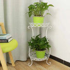 【Lifeideas】2 Tier Tall Vintage Metal Plant Stand