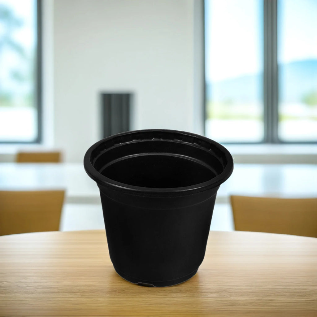 50pcs Black Flower Pots Small Plastic Nursery Pots For Plants With Drainage Ideal For Succulents Seedlings Garden Use