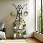 Large Vase Shaped Plant Stand 5 Tier Planter Display Rack Garden Flower Pot Holder for Home Patio Decor
