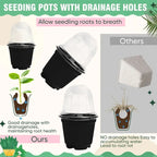 Plant Seedling Nutrition Cups Starting Grow Cup Flower Plant Container Mini Flowerpot Inside Succulents Gardening Box Planters