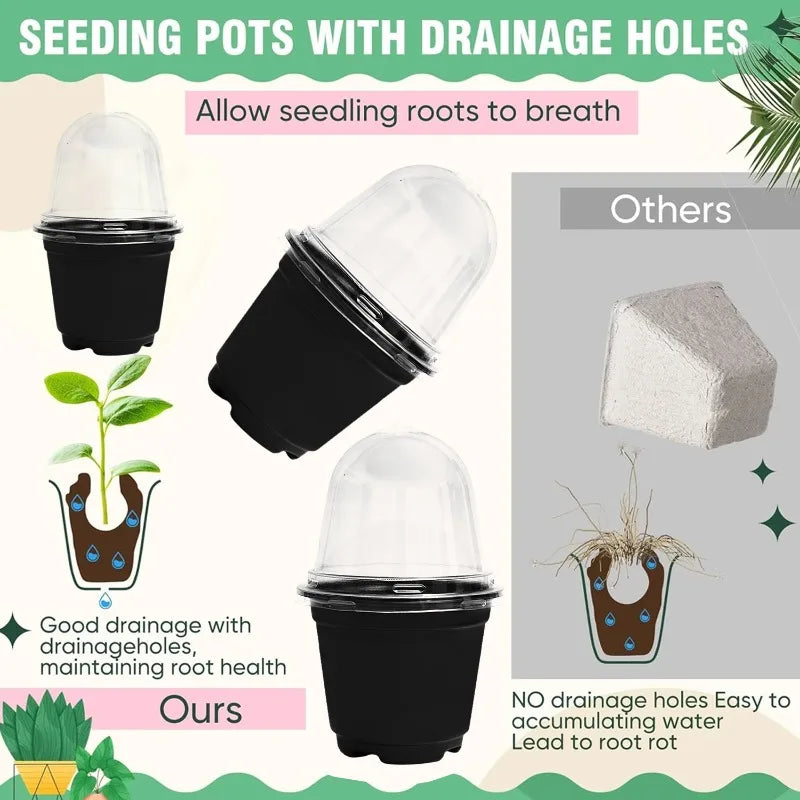 Plant Seedling Nutrition Cups Starting Grow Cup Flower Plant Container Mini Flowerpot Inside Succulents Gardening Box Planters