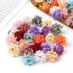 10/20/50Pcs Artificial Rose Mini Silk Flower Heads Simulated Flower Home Room Decoration DIY Wreath Accessories Wedding Decor