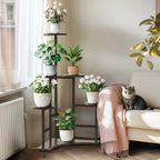 5 Tiered Corner Tall Plant Stand Shelf Floor Display Rack for Living Room Balcony