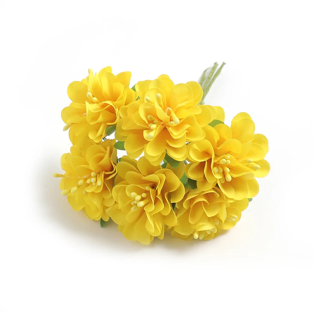 1/2Pcs Artificial Flowers Carnation 11CM Fake Flower For Home Decor Wedding Decoration Bride Craft Gifts Wreath Accessories